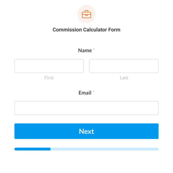 Commission Calculator Form Template