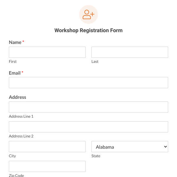 Workshop Registration Form Template