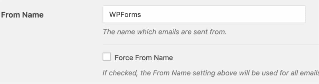 Adjust From Name in WP Mail SMTP settings