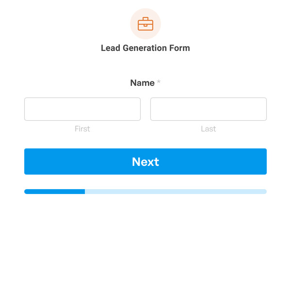 Lead Generation Form Template