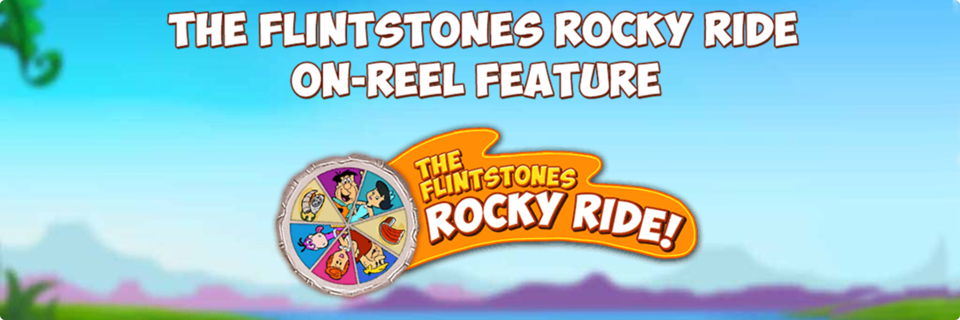 Flintstones online slot logo. 