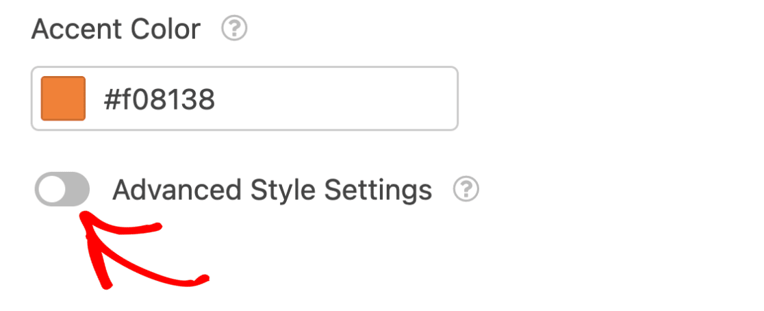 Advanced style settings