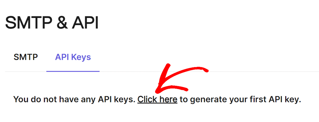 Brevo create api key