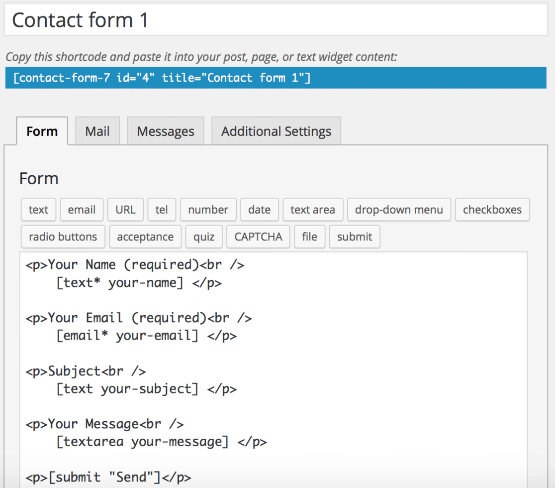Contact form 7
