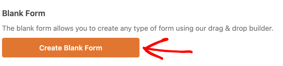 Creating a blank form