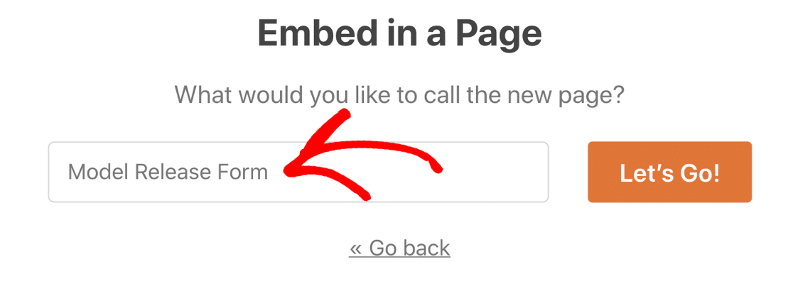 Embed your model release form into a WordPress page