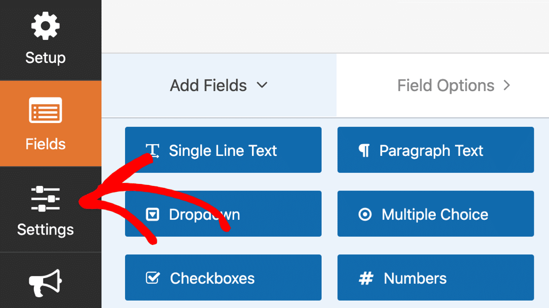 Open your model release form settings