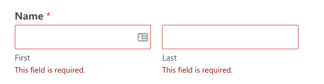 Form validation