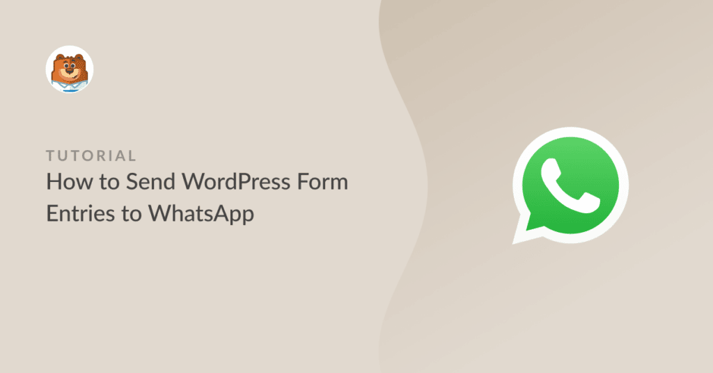 Send notifications from a WordPress form to WhatsApp