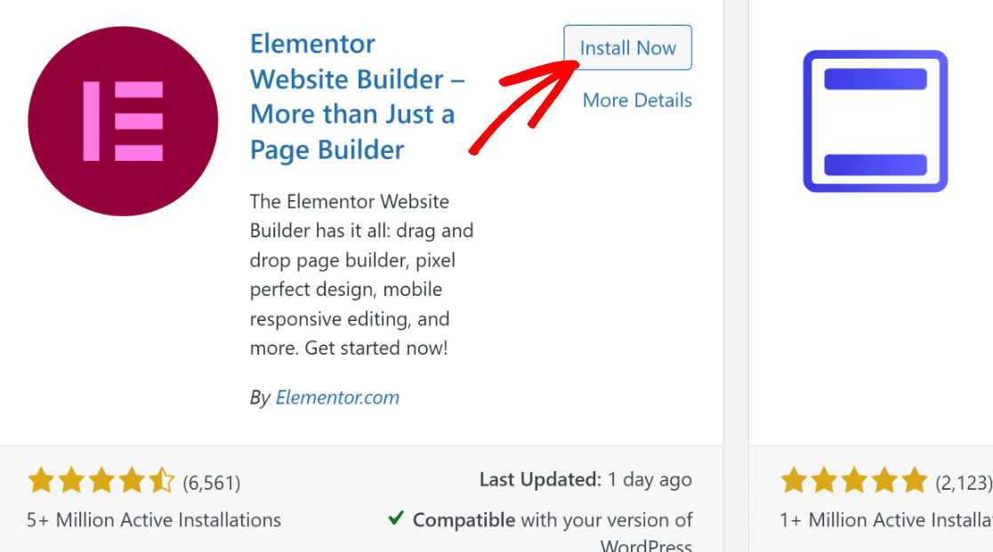 Install Elementor