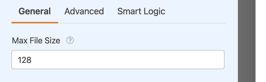 Limiting the maximum file size users can upload to a form