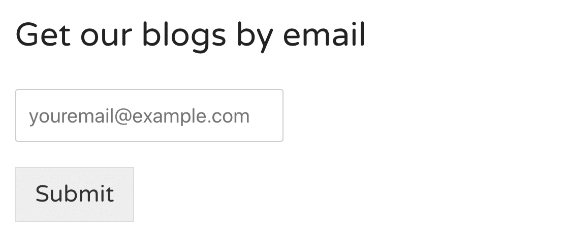 Blog post subscription form in MailPoet