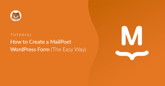 MailPoet WordPress form