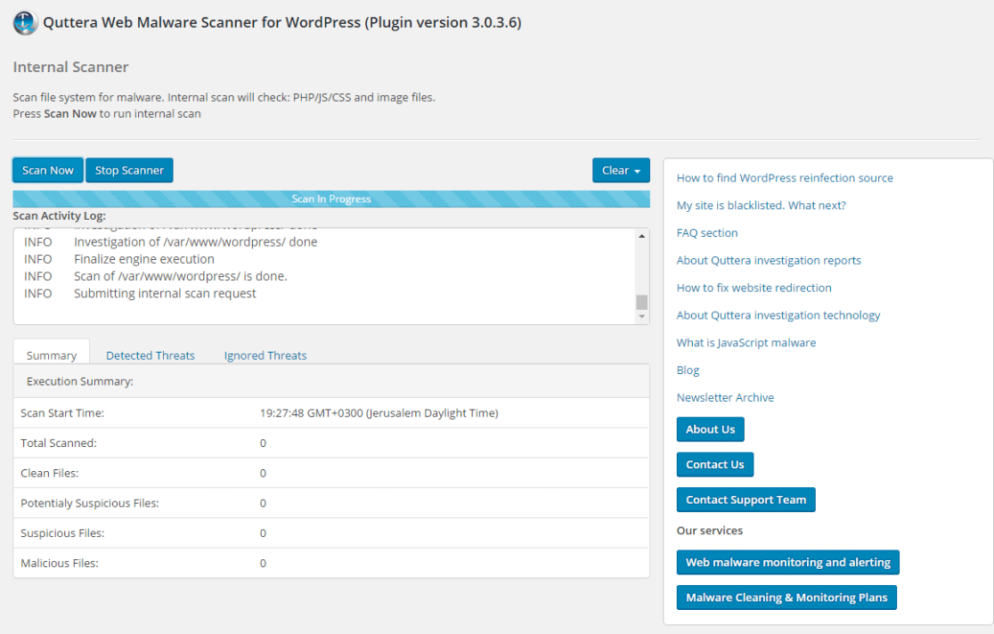 Quttera Web Malware Scanner