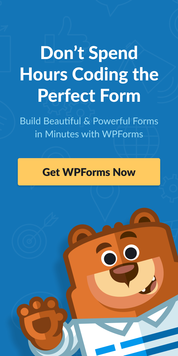 Get WPForms Pro CTA