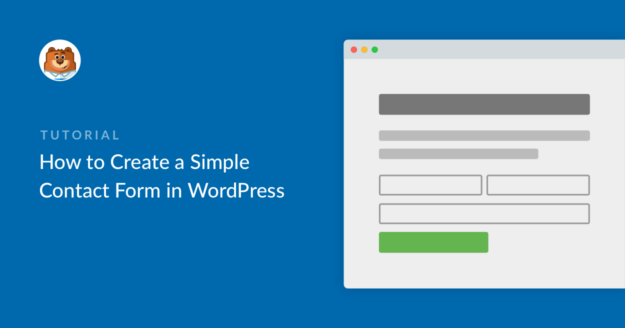 Make a Simple Contact Form in WordPress