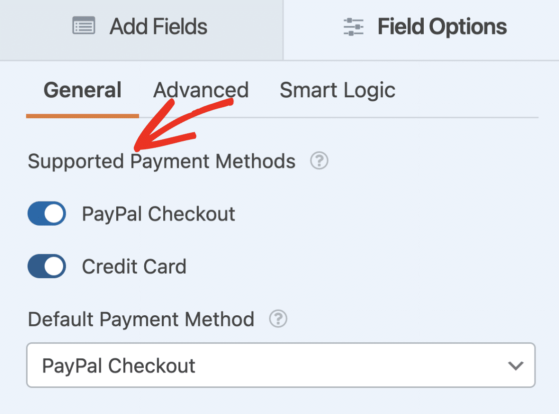 Supported Payment Methods