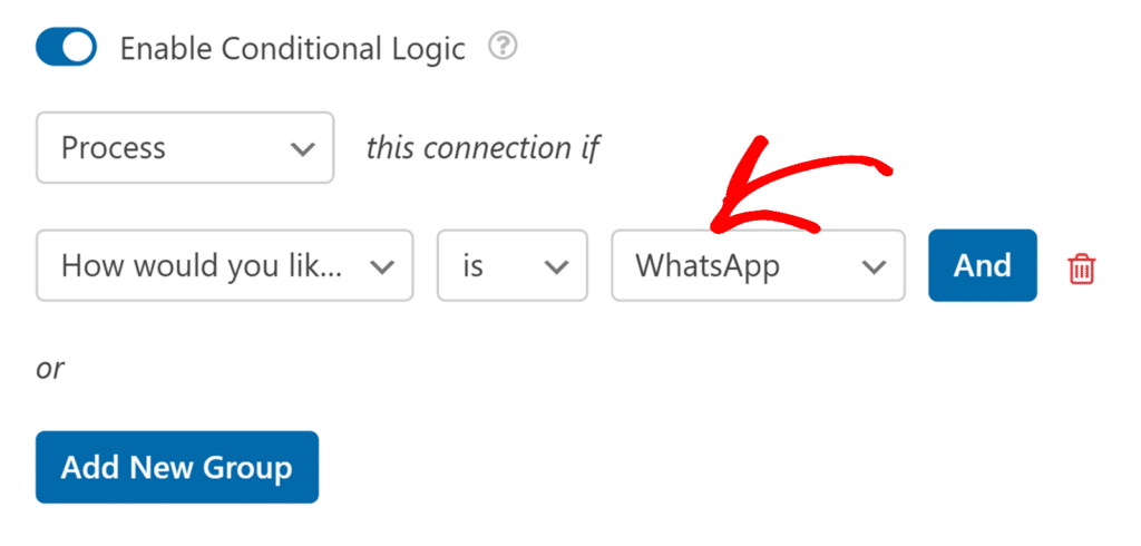 Conditional Logic rules