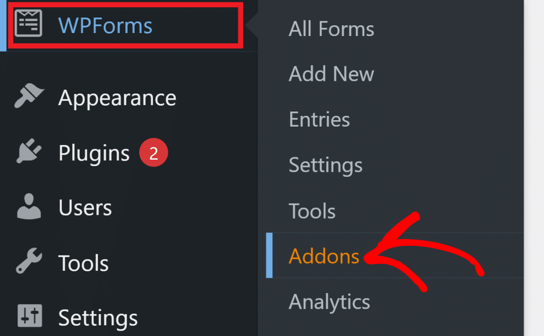 WPForms addons