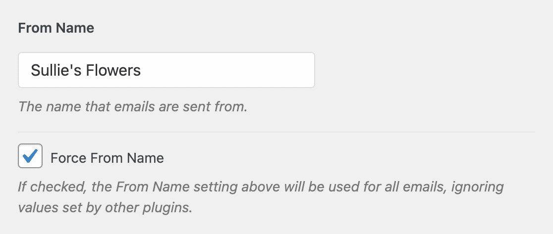 Changing the From Name in WP Mail SMTP
