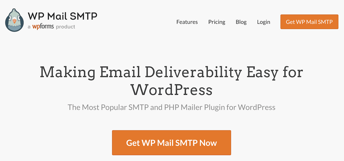 The WP Mail SMTP homepage