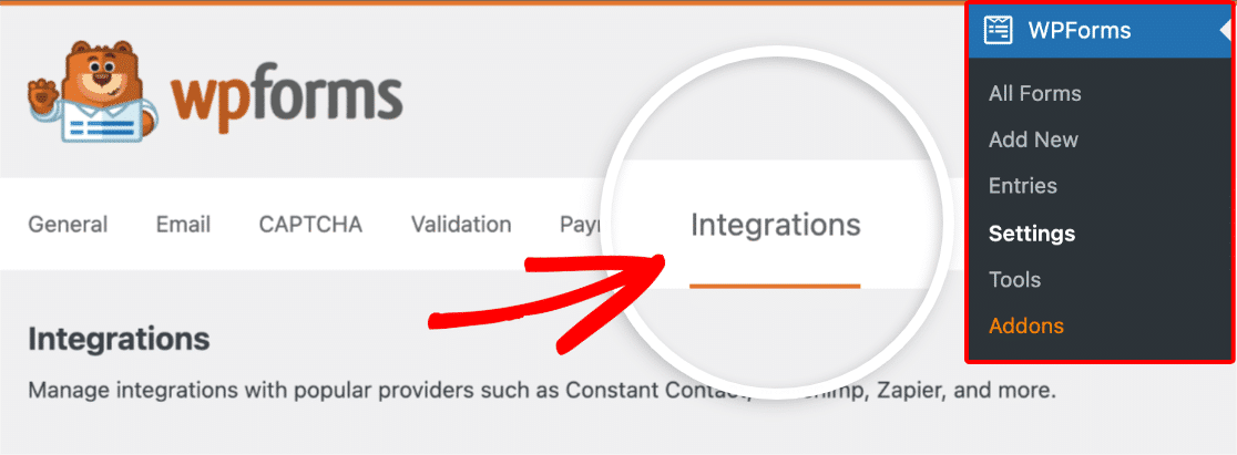 WPForms integrations