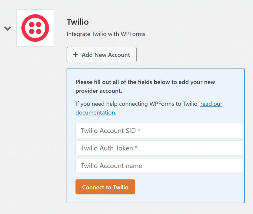 Twilio credentials