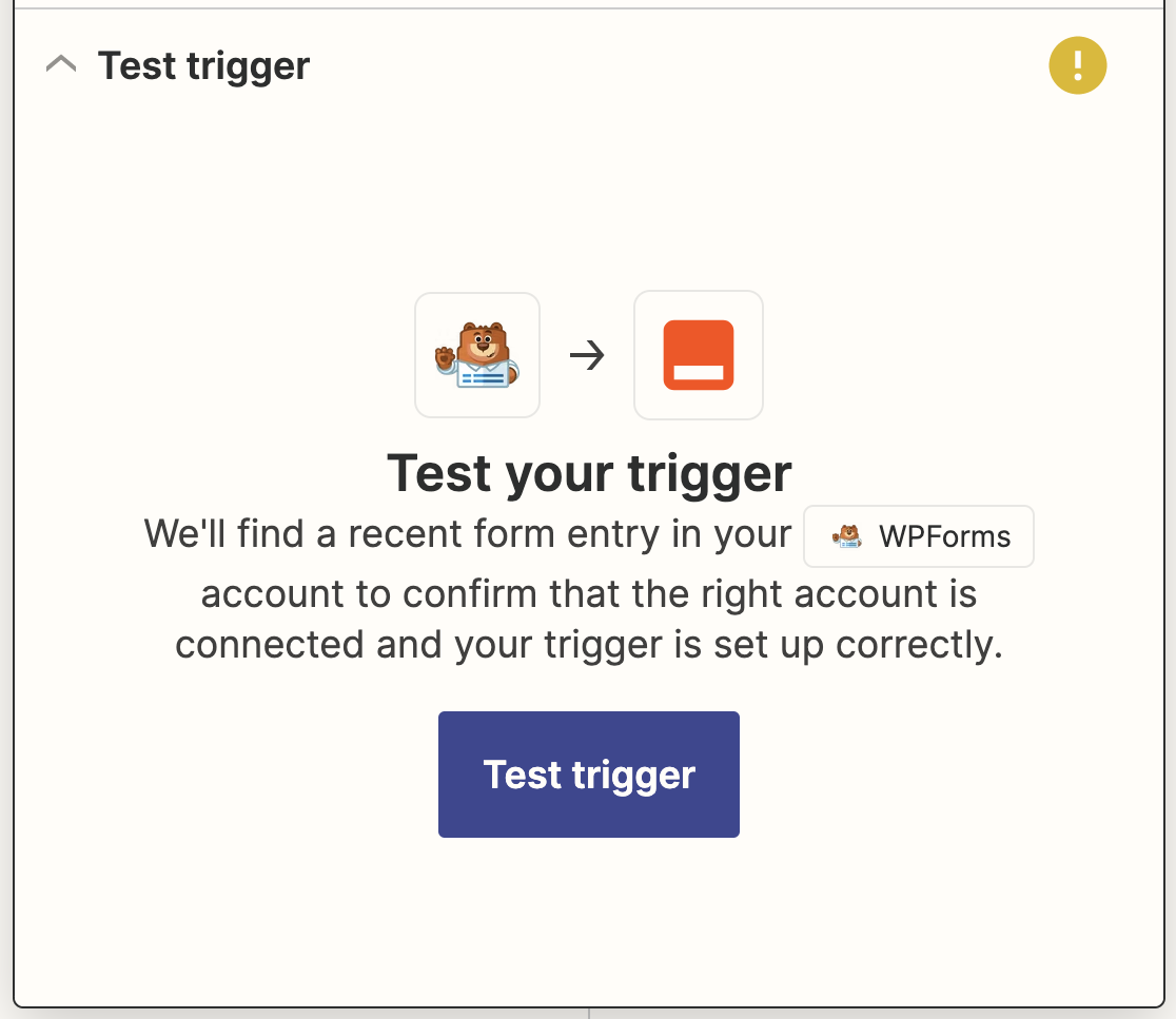 Testing your Zapier WPForms connection